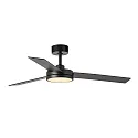 Faro LED Ventilator BARTH, 24W, 2700/4350/6500K, 1300lm, IP20, schwarz