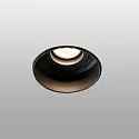 ceiling recessed luminaire HYDE R GU10 IP20, black matt 