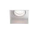 Deckeneinbauleuchte HYDE SQ GU10, IP20, ohne Rahmen, quadratisch, schwenkbar, weiß matt