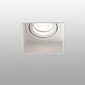 Faro Deckeneinbauleuchte HYDE SQ GU10, IP20, ohne Rahmen, quadratisch, schwenkbar, weiß matt