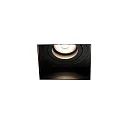 Deckeneinbauleuchte HYDE SQ GU10, IP20, ohne Rahmen, quadratisch, schwenkbar, schwarz matt