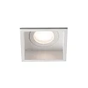 Deckeneinbauleuchte HYDE SQ GU10, IP44, quadratisch, weiß matt
