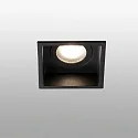 ceiling recessed luminaire HYDE SQ GU10 IP44, black matt 