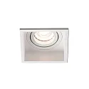 Deckeneinbauleuchte HYDE SQ GU10, IP20 quadratisch, schwenkbar, weiß matt