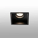 ceiling recessed luminaire HYDE SQ GU10 IP20, black matt 