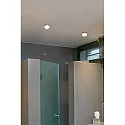 Faro ceiling recessed luminaire EBBA LED IP44, nickel satined 