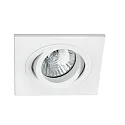 Deckeneinbauleuchte RADON SQ GU10, IP20, schwenkbar, weiß matt