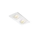 Deckeneinbauleuchte RADON RCT 2xGU10, IP20, schwenkbar, weiß matt