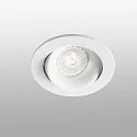Faro ceiling recessed luminaire ARGON round, swivelling GU10 IP20, white matt 