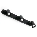 wall luminaire ORLEANS 3 flames GU10 IP20, black matt 