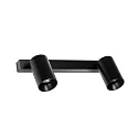 wall and ceiling luminaire STAN 2 flames GU10 IP20, black matt 