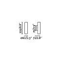 wall luminaire STAN 2L up / down GU10 IP20