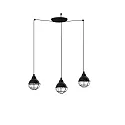 Pendelleuchte CLAIRE 3-flammig E27, IP20, schwarz