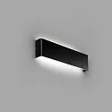 Faro wall luminaire NASH LED IP20, black matt 