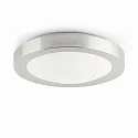 Bad Deckenleuchte LOGOS 270 E27, IP44, nickel satiniert, grau