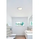 Faro Bad Deckenleuchte LOGOS 270 E27, IP44, nickel satiniert, grau