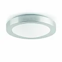 Bad Deckenleuchte LOGOS 350 2xE27, IP44, nickel satiniert, grau