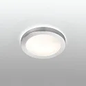 Bad Deckenleuchte LOGOS 350 2xE27, IP44, nickel satiniert, grau