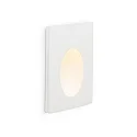 LED Wandeinbauleuchte PLAS 1W, 3000K, IP20, oval, weiß