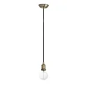 pendant luminaire ART 1 flame E27 IP20, antique gold 