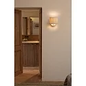 Faro wall luminaire SAMBA E27 IP20, beige, white 