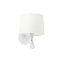 Wandleuchte CONGA E27, IP20, mit Leser 3W, 3000K, 280lm, weiß