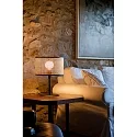 Faro Tischleuchte MAMBO E27, IP20, schwarz, rattan