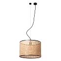 Pendelleuchte MAMBO 450 1xE27, IP20, inkl. Spanner, schwarz, rattan
