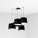 Pendelleuchte CONGA 5-flammig 5xE27, IP20, schwarz
