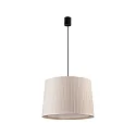 Pendelleuchte SAMBA ø50 1xE27, IP20, schwarz matt, beige