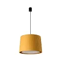Pendelleuchte SAMBA ø50 1xE27, IP20, schwarz matt, gelb