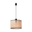 Pendelleuchte MAMBO 450 1xE27, IP20, schwarz, rattan