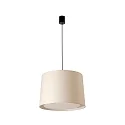 Pendelleuchte CONGA ø 50 cm, 1xE27, IP20, schwarz, beige