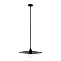 pendant luminaire PLAT E27 IP20, black matt 