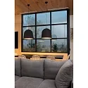 Faro pendant luminaire CRATER E27 IP20, black matt 