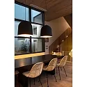 Faro pendant luminaire CRATER E27 IP20, black matt 