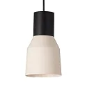 pendant luminaire KOMBO E27 IP20, beige, black matt 