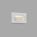 Faro Outdoor LED Wand-Einbauleuchte SPARK, IP65 IK10, 10.5 x 7.5cm, 5W 3000K 277lm , weiß matt / Diffusor opal