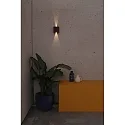 Faro outdoor wall luminaire OLAN 2 flames LED IP65, rust brown 