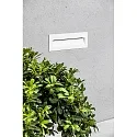 Faro Outdoor LED Wand-Einbauleuchte NAT, IP65 IK06, 22.5 x 7.5cm, 220-240V AC, 8W 3000K 496lm 120°, schaltbar, weiß matt