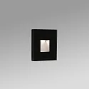 Outdoor LED Wandleuchte DART SQ 100°, 2W, 2700K, IP65, schwarz