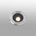floor recessed luminaire GEISER 180 / 10° round, adjustable, passable IP67