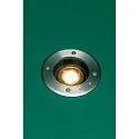 Faro floor recessed luminaire GEISER 130 / GU10 round, adjustable GU10 IP67, stainless steel, satined dimmable