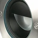 Faro floor recessed luminaire GEISER 130 WALLWASHER round, rigid, asymmetrical IP67, stainless steel, satined 