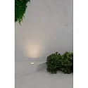 Faro floor recessed luminaire GEISER 130 WALLWASHER round, rigid, asymmetrical IP67, stainless steel, satined 