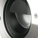Faro floor recessed luminaire GEISER 180 WALLWASHER round, rigid, asymmetrical IP67, stainless steel, satined 