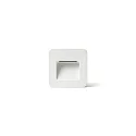 Outdoor LED Wand-Einbauleuchte NASE SQ, IP44, 9.4 x 9.4cm, 220-240V AC, 3W 3000K 109lm 120°, schaltbar, weiß matt