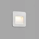 Faro Outdoor LED Wand-Einbauleuchte NASE SQ, IP44, 9.4 x 9.4cm, 220-240V AC, 3W 3000K 109lm 120°, schaltbar, weiß matt