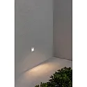Faro Outdoor LED Wand-Einbauleuchte NASE SQ, IP44, 9.4 x 9.4cm, 220-240V AC, 3W 3000K 109lm 120°, schaltbar, weiß matt