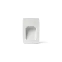 Outdoor LED Wand-Einbauleuchte NASE RCT, IP44, 9 x 13.5cm, 220-240V AC, 3W 3000K 84lm 120°, schaltbar, weiß matt